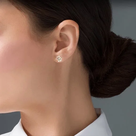 Rose Earrings - Picture 3 of 3